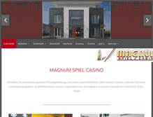 Tablet Screenshot of magnum-casino.com